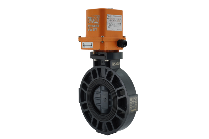 Electrical Actuator Operated PVC Butterfly Valve