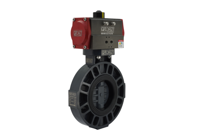 Pneumatic Actuator Operated PVC Butterfly Valve