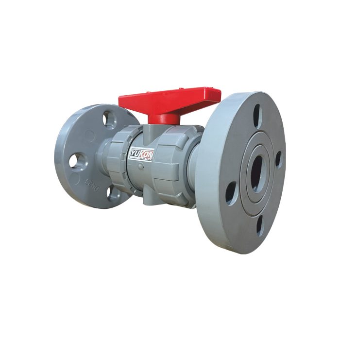 CPVC 2-Way True Union Flanged Ball Valve