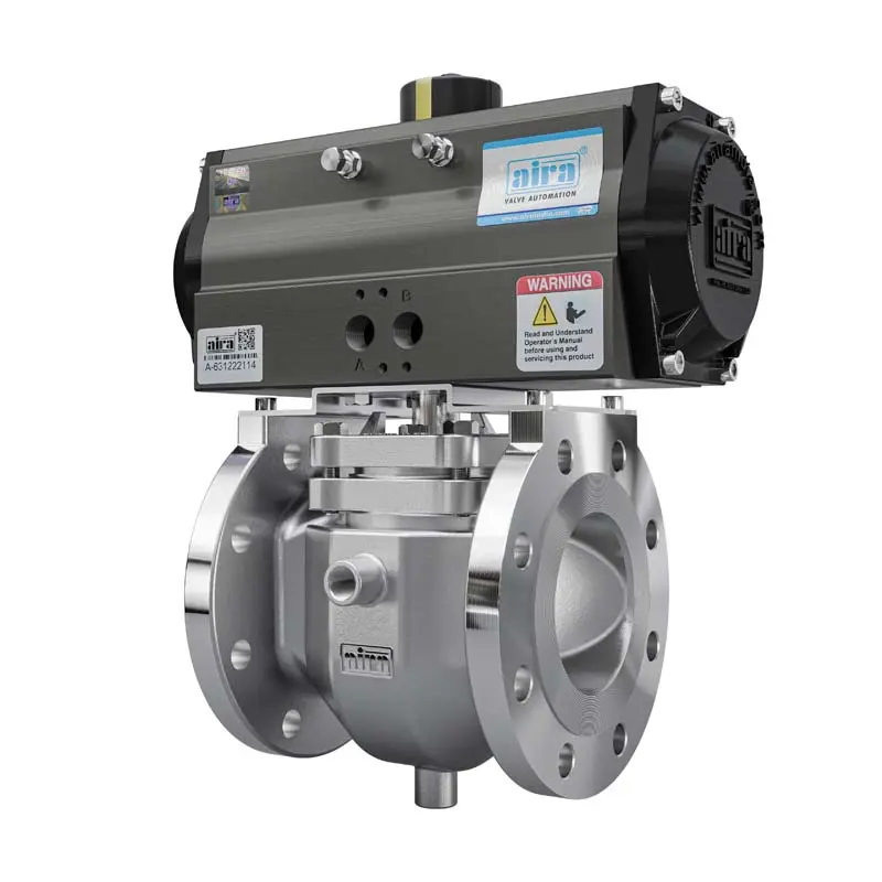 Pneumatic 2 Way Fully Jacketed Plug Valve