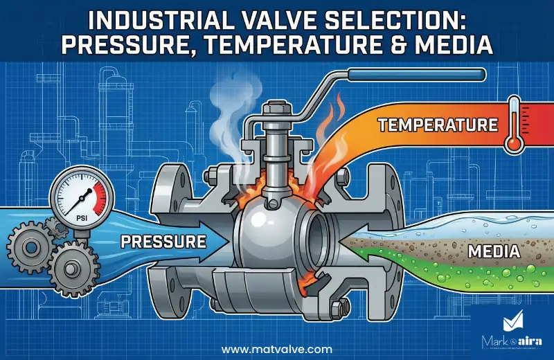 Industrial Valve Selection How to Match Pressure, Temperature & Media blog thumbnail