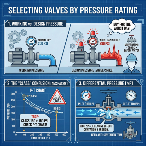 Selecting Valves by Pressure Rating