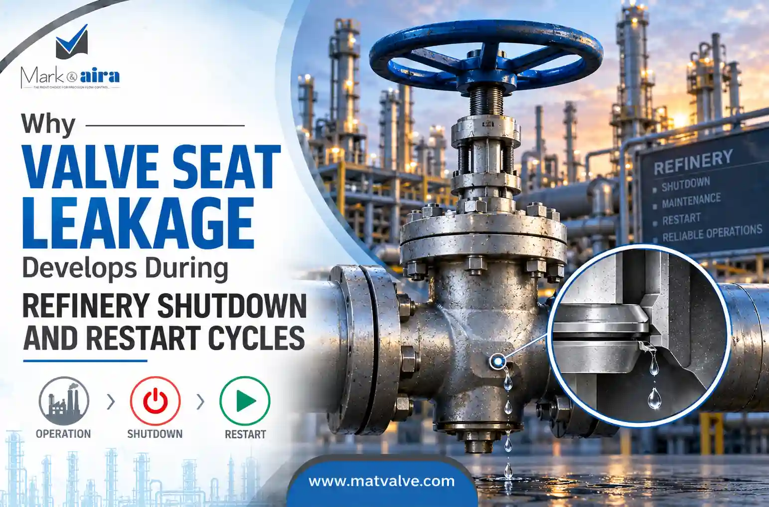valve seat leakage in Refinary